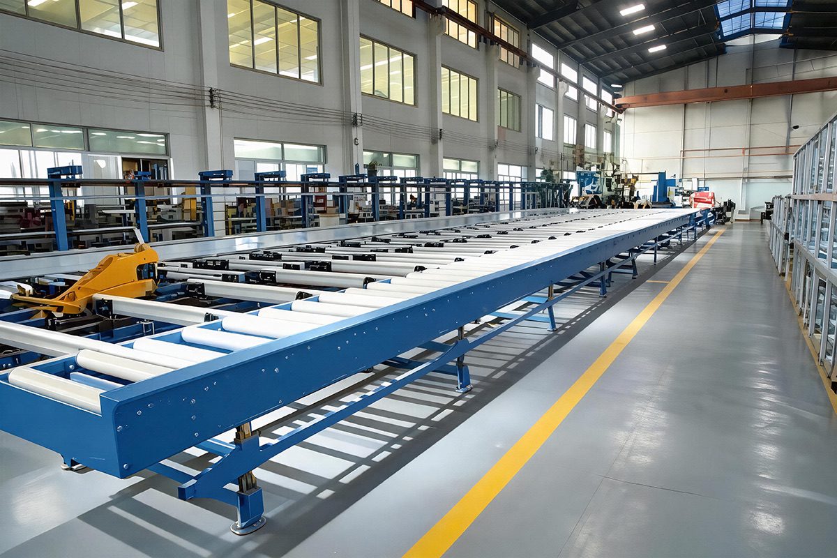 Large aluminum profile extrusion production line