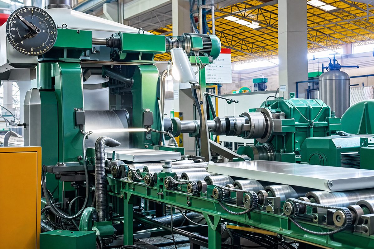 Large aluminum profile extrusion production line